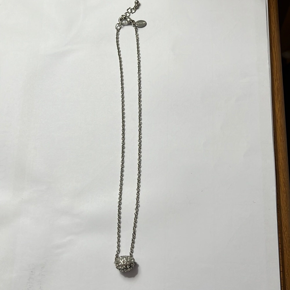 Express Silver Pendant Necklace - Picture 2 of 4